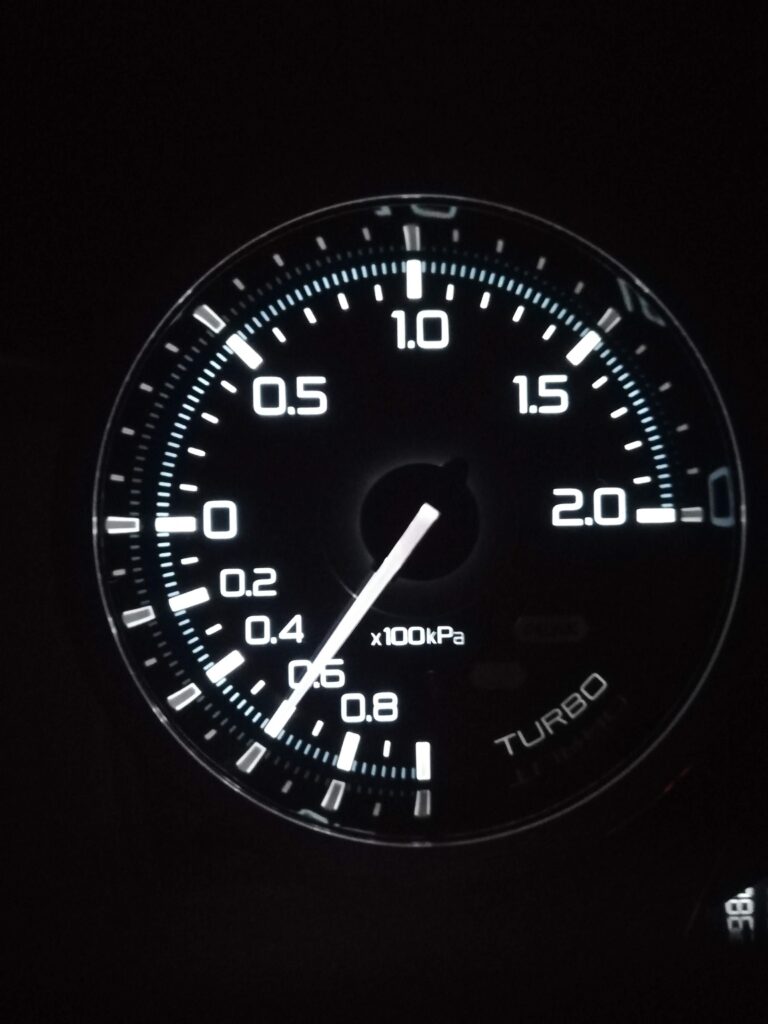 S660　追加メーターの選択とセンサ精度の確認　ブースト計